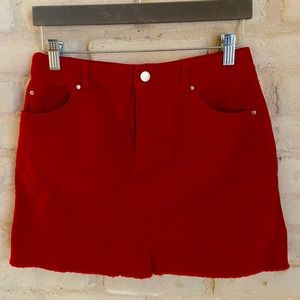 Forever 21 Red Mini Skirt